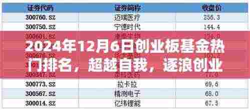 超越自我,逐浪前行,2024年创业板基金热门排名揭晓
