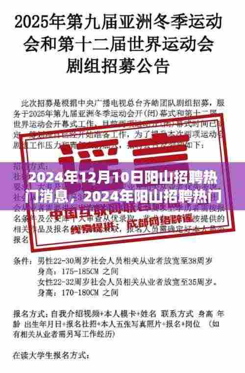 阳山招聘热门消息下的职场前景探析,展望至2024年