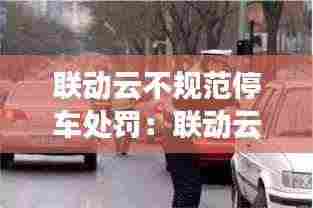 联动云不规范停车处罚:联动云违停了怎么办