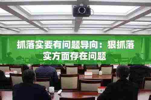 抓落实要有问题导向:狠抓落实方面存在问题