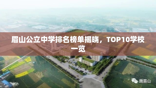 眉山公立中学排名榜单揭晓,TOP10学校一览