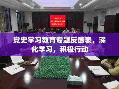 党史学习教育专题反馈表,深化学习,积极行动