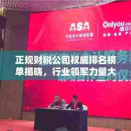 正规财税公司权威排名榜单揭晓，行业领军力量大揭秘！
