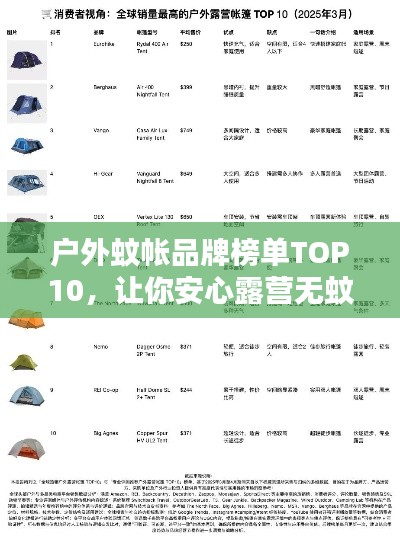 户外蚊帐品牌榜单TOP10，让你安心露营无蚊扰