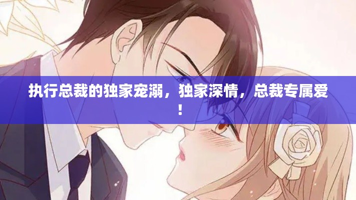 执行总裁的独家宠溺，独家深情，总裁专属爱！